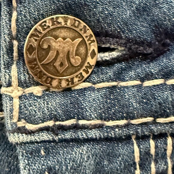 MEK DNM MARRAKECH SLIM BOOT CUT 25 Women's Denim Jeans 2000's Y2K Western - Picture 5 of 13